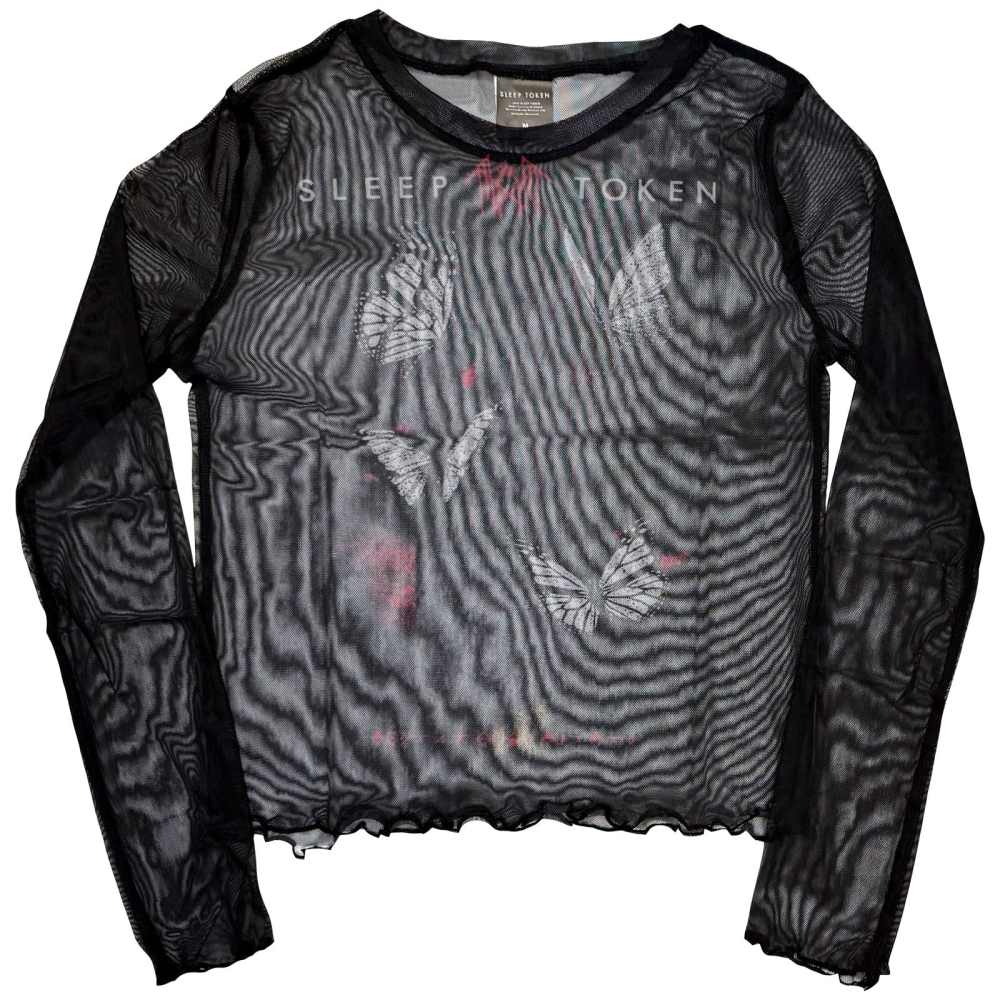 Sleep Token - Butterflies Crop top - Schwarz